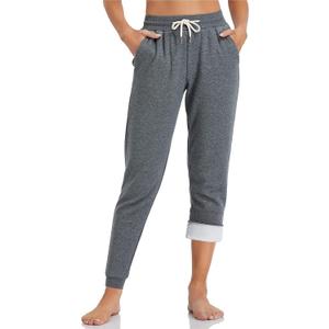 Inno 28" 31" 34" 36" Women's Baby Polar Fleece Lined Jogger Pants Warm Sweatpants Thermal Athletic Lounge