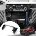Mabett Center Console Shifter Storage Box Compatible with Ford Bronco 2021 2022 2023 2024 2025, Organizer Gear Side Storage Tray for Bronco Accessories 2/4-Door, Interior Accessories, Matte Black