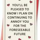 Hilarious Valentine’s Day Card for Husband Wife, Funny Anniversary Card for Boyfriend Girlfriend, Humorous Valentines Day Gifts for Him Her