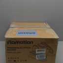 Under Desk Elliptical Machine, Leg Exerciser as Seen on TV While Sitting for Senior with Remote Control, Portable & Quiet Pedal Exerciser with 12 Adjustable Speed (White)