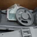 Automatic Cat Litter Box Self Cleaning - APP Control and Weight Monitoring - Ultra-Quiet, Suitable for Medium Cats and Kittens, Safe Anti-Pinch Litter Box (Assembly Required) - Light Grey