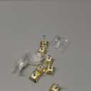 Asidrama 9 Pack 1-1/4 inch Brushed Brass Kitchen Cabinet Knobs Gold Dresser Knobs Drawer Knobs Cabinet Hardware Zinc Knobs for Dresser Drawers