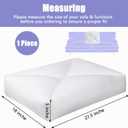 HOMBYS Shredded Foam Couch Back Cushions Replacement, Stuffing Fill Removable Sofa Back Waist Cushions, Lumbar Support Pillow 1 Pack, Supportive & Durable (27.5"x18"x5")
