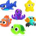 Bath Toys,Mold Free Baby Bath Toys for Toddlers 1-3,No Hole Bath Toys for Babies 6-12 Months,Bath Tub Toys for Toddlers 1-3,Water Toys Shower Toys Pool Toys for 1-4 Years Old Boys Girls Kids
