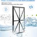 RCX70101PAK2 Robotic Pool Cleaner Filter Cartridges Filter Panels (4Pack) | Ultra Fine Replacement for Hayward TigerShark, AquaVac 500 Series & SharkVac XL Robotic Pool Cleaners, Replaces RCX70101