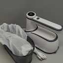 Cordless Hand Mixer, 12-Speed Rechargeable Electric Handheld Mixer with 6 x 304 Stainless Steel Attachments (2 Whisks, 2 Beaters, 2 Dough Hooks) & Storage Case, for Baking, Eggs, Cakes (White)