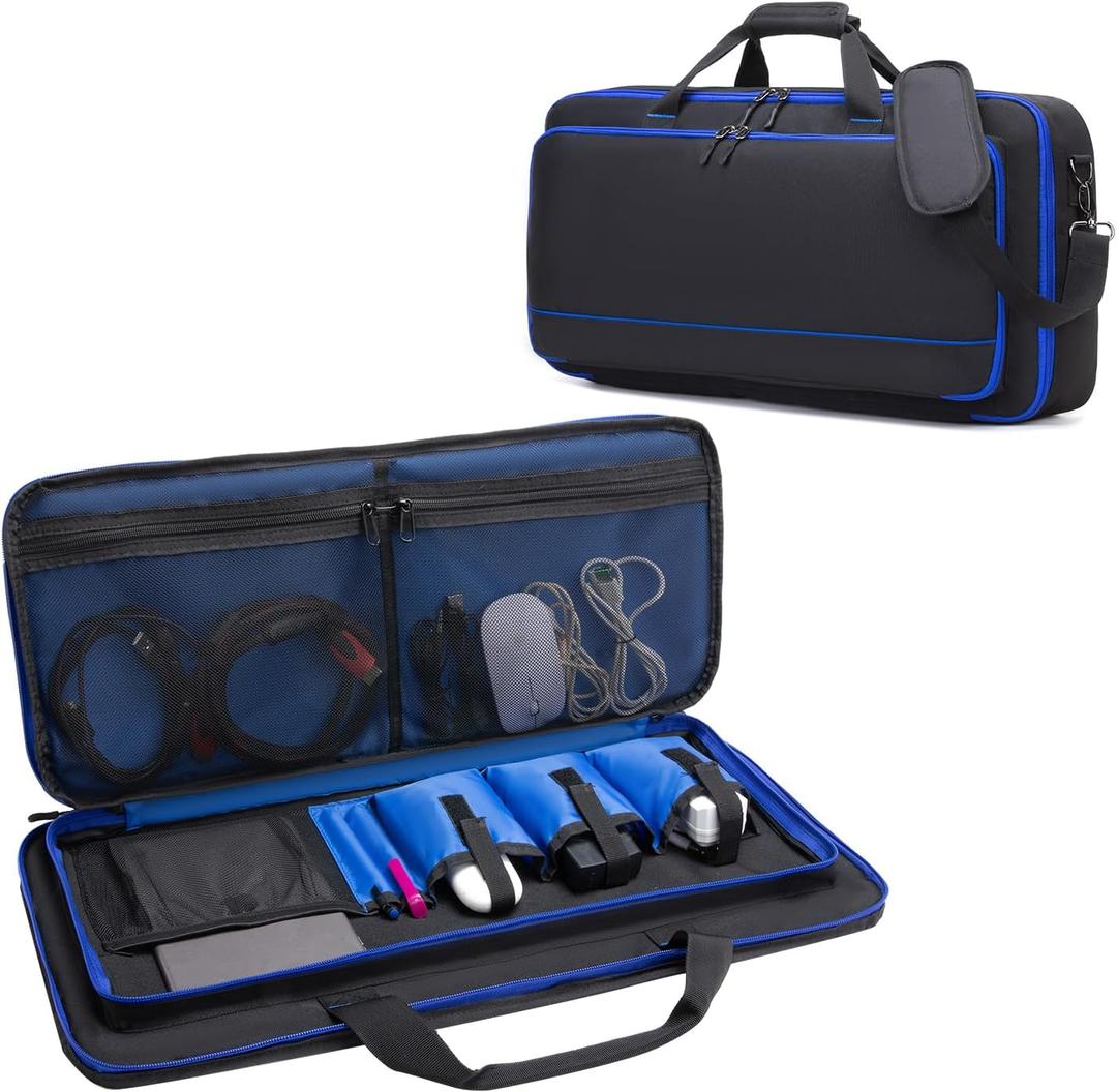 CB-ME80 Carry Bag for ME-80 / ME-90 / GT-1000 / GX-100 / ME-90 Guitar Multi-effects Pedal, Guitar Pedal Board Storage Bag with Compartment for Guitar Cable or Other Accessories, Black