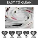 XCHI Pink Spooky Pumpkin Boo Halloween Tablecloth Rectangle Washable Table Covers for Indoor Outdoor Dining Home Party Decorations Table Cloth 60x104 Inch