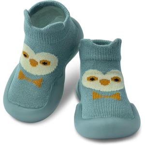 Baby Shoes Boys Girls First Walking Shoes Non Slip Soft Sole Sneakers Toddler Infant Babygirl Sock Shoes (Green, XS)