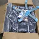 Big and Tall Office Chair with Footrest, PU Leather High Back Executive Office Chair 400lbs, Ergonomic Computer Chairs Lumbar Support for Heavy People (All Black)