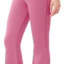 Maternity Flare Pants Over The Belly, High Waisted Stretchy Bootcut Yoga Pants, Casual Comfortable Pregnancy Work