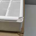 Akro-Mils 24-Drawer Plastic Drawer Storage Cabinet for Garage Organization, Bead Organizer, Building Bricks Storage, Teacher Toolbox, Makeup Organizer, 20-Inch W x 6-Inch D x 16-Inch H, 10124 White