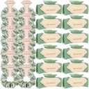 Bridesmaid Scrunchies Proposal Gifts 4.1inch Bachelorette Hair Claws Clips Girls gift for Wedding Party Favors (12pcs Sage Green)