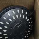 AISOSO Shower Head, 5 Modes High Pressure Shower Heads for Relaxed Shower Experience, 4.1 Inch Bathroom Fixed Showerhead Even at Low Water Pressure for Powerful Spray, Matte Black