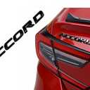 for Accord Emblem 3D Letters Replacement Part Badge Sticker Rear Body Decal Accessory (Black)