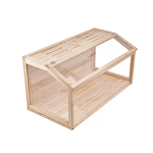 32" Wooden Hamster Cage, Chew proof Gerbil Cages and Habitats, Openable Top Roof Window with Silencing Pad, Guinea Pig Cage for Small Animals, Dwarf and Syrian Hamster, 32 x 16 x 16 Inches