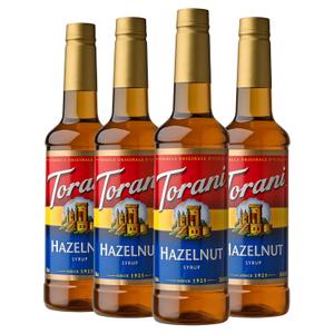 Torani Syrup, Hazelnut, 25.4 Ounces (Pack of 4) (EXP 02/17/28)