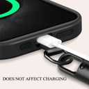 VICHUNHO Crossbody Phone Strap with 2 Tether Tabs, Adjustable Anti-Theft Cellphone Lanyard, iPhone Chain Leash Sling for Women Black