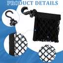 Woanger 2 Pcs Wagon Cargo Net for Stroller 13.78 x 27.56 Inch Heavy Duty Stretchable Foldable Cargo Net for Extra Storage Space Large Storage Capacity Net Wagon Accessories