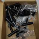 Goldenwarm 20 Pack Black Cabinet Knobs Matte Black Drawer Knobs Single Hole Cabinet Pulls Handles Door Cupboards Drawers Bedroom Furniture Handles 50mm/2in Overall Length