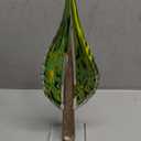 QFkris Blown Glass Tree of Life Leaf Sculpture for Home Decor, 16inch Hand Blown Glass Art Decorative Statue for Book Shelf Living Room Office Desk Home Decoration Accents Collectible Figurines (Extra Large)