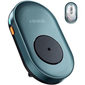 HONKID Undetectable Mouse Mover Jiggler with ON/Off Switch and USB Port Drive-Free,Simulate Physical Automatically Mouse Movement,Prevent Computer Laptop Inactive/Lockdown(Light Blue)