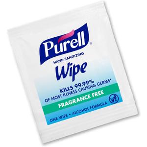 Purell Hand Sanitizing Wipes, Alcohol Formula, Fragrance Free, 300 Count Individually Wrapped Hand Wipes - 9020-06-EC