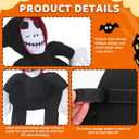 Dog Halloween Saddle Costume Dog Ghost Riding Costume Pet Transformation Ghost Clothes Halloween Cosplay Party Dressing Up Outfit for Small Medium Dogs Cats (Large)