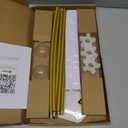 TEKXYZ Gold Balloon Stand Set of 2, 1 to 5.25 Ft Adjustable Metal Balloon Column for both Floor Stand and Table Centerpieces