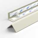 2-Pack Off-White PVC Corner Guards, Self-Adhesive Wall Corner Protectors, 0.98" x 0.98" x 39.4", Peel-and-Stick Edge Guards for Walls, Doors & Tables in Home, Office & Commercial Spaces