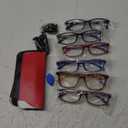 Gaoye Reading Glasses Men/Women, Eyeglasses, Blue Light Readers for Men/Women, Eye Glasses (Classic, Leopard, Red & Blue Mix)