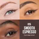 MAYBELLINE Sculpting Stix 2-in-1 Eyeliner, Dual Ended Brown Eye Liner With Up to 24HR Wear, Smudge and Sweat-Resistant Eye Makeup Formula, Smooth Espresso, 1 Count