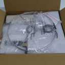 Innqoo Tall Table Lamp with USB Port and Outlet, Dimmable Nightstand Bedside Lamps with Linen Lampshade, Desk Lamp for Bedroom, Living Room, Guest Room, Home Office, LED Bulb Included (A-Beige Shade& Black Base)