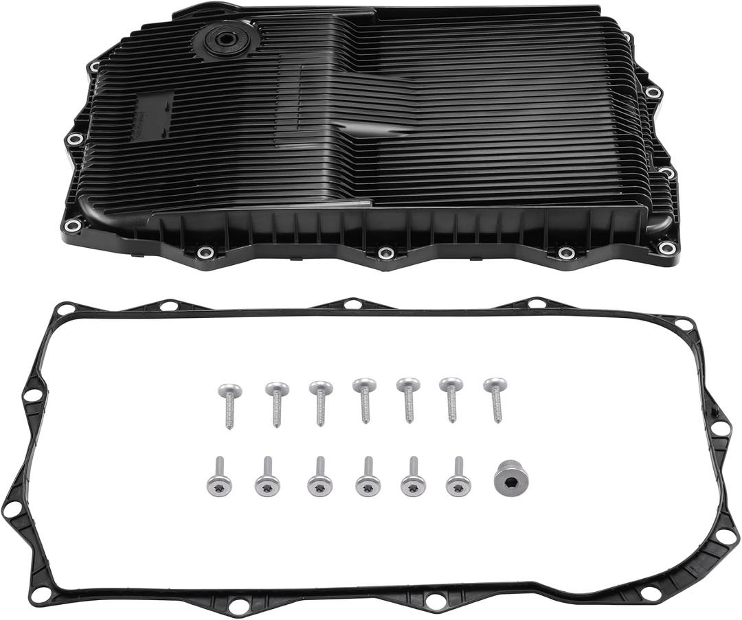 Transmission Oil Pan for Ram 1500 8HP70 Drain Plug Kit | Built-in filter, gasket, drain plug, 13 bolts, 845RE 8HP45 8HP70 8HP75, 68225344AA 68233701AA