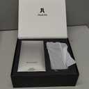 JISULIFE Portable Handheld Turbo Fan, 100 Speeds Adjustable Mini Personal Fan, 9000mAh USB Rechargeable Battery Operated, LED Display, Metal Shell with Accessories Gifts for Men Women Travel- Grey