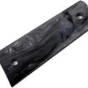 Cool Hand 1911 Magwell Grips, Full Size Government Commander, High Polished Synthetic Black/White Pearl, Gold Screws Included, Ambi Safety Cut
