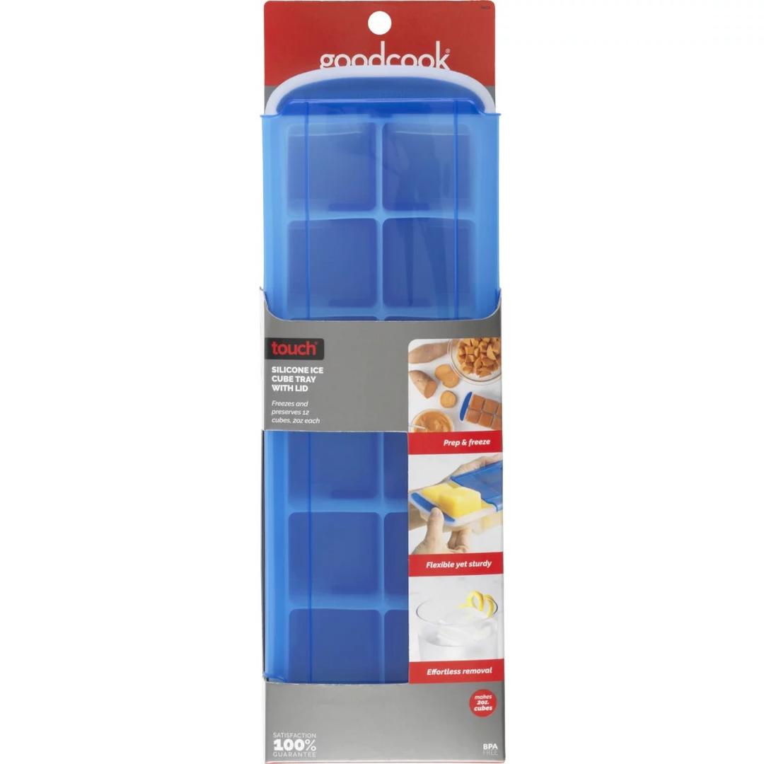 GoodCook Touch Silicone Ice Cube Tray with Lid