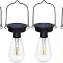 4 Pack Replacement Solar Light Tops,3.23in Solar Hanging Lantern Replacement Parts Outdoor Light Bulbs ,Small Waterproof Lantern for Outside Garden Patio Decor,DIY Gifts