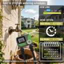 Drip Irrigation System with Water Timer(Dual System) Plug-in Quick Connection Drip Irrigation Kit 5/16“ID and 1/4 Inch Pipe Auto Watering System for Garden Spray, Greenhouse, Lawn, Potted Plants, TIMER1