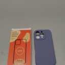 Ktele Magnetic for iPhone 16 Pro Case [Compatible with Magsafe] [Premium Silicone Satin-Smooth Touch] Slim Shockproof Anti-Scratch Microfiber Lining Case, 6.3 inch, Lavender Grey