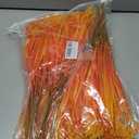 Artificial Fake Plants Flowers for Outdoors Fall Decor, 12 Bundles Fall Leaves Faux Lavender Flowers for Autumn Decoration, Fake Shrubs UV Resistant Planter No Fade for Garden Porch Balcony(Orange)