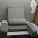 ENITYA Reading Pillow with Arms for Bed Support, 21" Large Back Support Pillow for Sitting up, Wedge Pillow for Reclining, Watching TV, Reading, Gaming, Resting in Bed, Couch or Floor, Grey (Large(Above 5'10"))