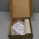 Small Lamp Shade, Beige Drum Lampshade 8.7''Top X 8.7'' Bottom X 7.9'' High, Replacement Lamp Shade Natural Linen Hand Crafted for Table Lamps Floor Lamps Chandelier Lamp, Easy Assembly Required