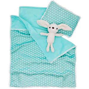 Baby Doll Accessories Bedding Set, Green | Soft