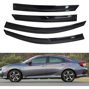 Window Vent Rain Guard Shade Replacement for 2016-2020 Civic Sedan
