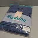 MASCOMODA Womens Sweaters Fall 2025 Oversized Striped Sweater Long Sleeve Polo V Neck Loose Side Slit Knitted Tunic Tops (Blue, XL)