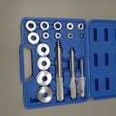 KUNTEC 17 Pcs Bearing Race and Seal Bush Driver Set for Automotive Wheel Bearings
