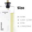 APT 1101 Olive Oil Dispenser for Kitchen, Cooking Oil and Vinegar Dispenser Set, Olive Oil Bottle, Soy sauce dispenser, coffee syrup bottles with stainless steel pourers - 2 pcs, Gold
