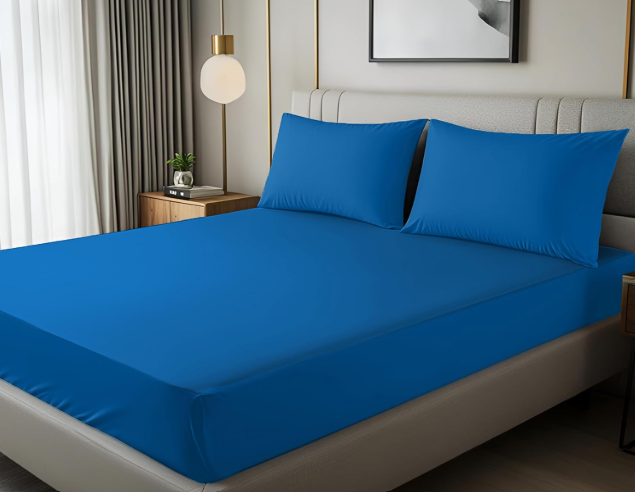 Utopia Bedding Queen Fitted Sheet - Bottom Sheet - Deep Pocket - Soft Microfiber - Shrinkage and Fade Resistant - Easy Care -1 Fitted Sheet Only (Dusk Blue)