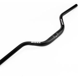 25.4 Mountain Bike Handlebar 640mm, 100mm Rise Bicycle Handlebar 10 Backsweep Aluminum Riser Handle Bars for E Bike, Dirt, Fixie Gear, Motorcycle, BMX, Cruiser, MTB, 1 inch